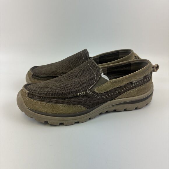 Skechers Relaxed Fit Milford Slip On Memory Foam 64365 Brown Comfort Mens 9.5 main image 11